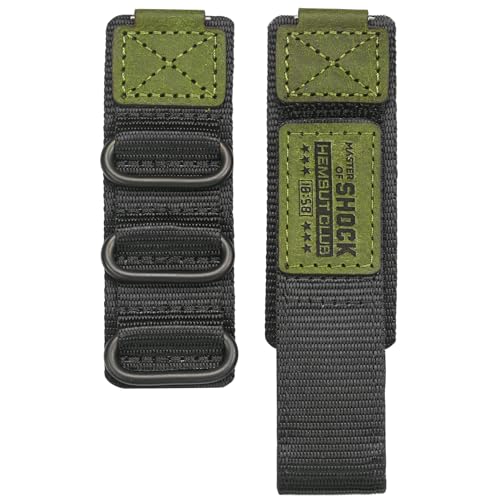 DAVILANE 16mm Replacement Watch Band for Casio GShock GB5600 GWB5600 GW930094002310 AWGM100101 AW590591 Leather and Nylon Combination Design - Image 1