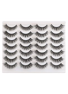 Newcally Lashes False Eyelashes Cat Eyes Wispy Natural Faux Mink Lashes 14 Pairs Pack Light Volume Short Fake Eye Lashes Multipack  - Image 2