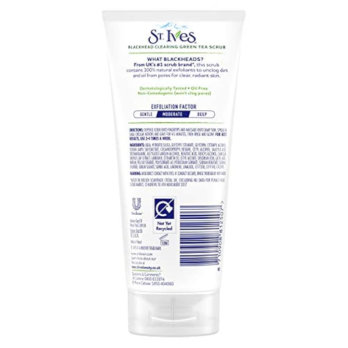 St. Ives by St. Ives, Blackhead Clearing Green Tea Scrub -150ml/5oz - Image 2