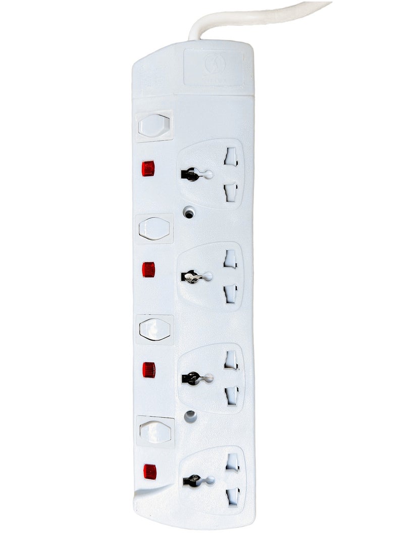 INFLUX INFLUX Extension Cord with 4-Outlet - 5 Meter Multi Plug Extension Cable for Maximum Reach and Versatility - High-Quality power Extension Socket for All Your Power Needs  - Image 5