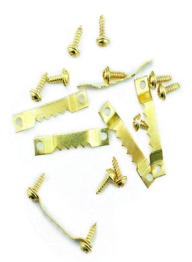 DIY Crafts Pack of 3 Sets, Hanger Picture + Screw, Hanger Picture Frame Hanging Hanger Double Hole with Screws for GIF (Pack of 3 Sets, Hanger Picture + Screw) - Image 1