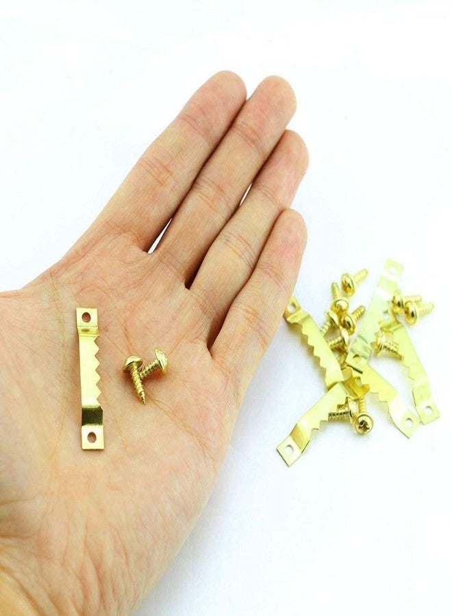 DIY Crafts Pack of 3 Sets, Hanger Picture + Screw, Hanger Picture Frame Hanging Hanger Double Hole with Screws for GIF (Pack of 3 Sets, Hanger Picture + Screw) - Image 4