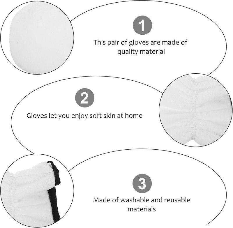 Hand Care Moisturizing Gloves 1 Pair Thickened Spa Gloves for Dry Skin Suitable for Women Hand Healing and Skin Care - Image 3