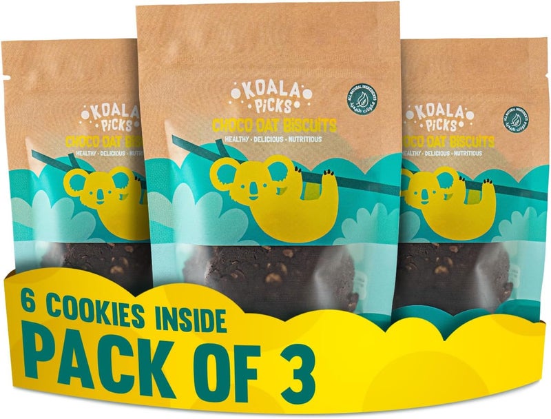 KOALA Picks Choco Oat Cookies 3 x 120g - Image 1