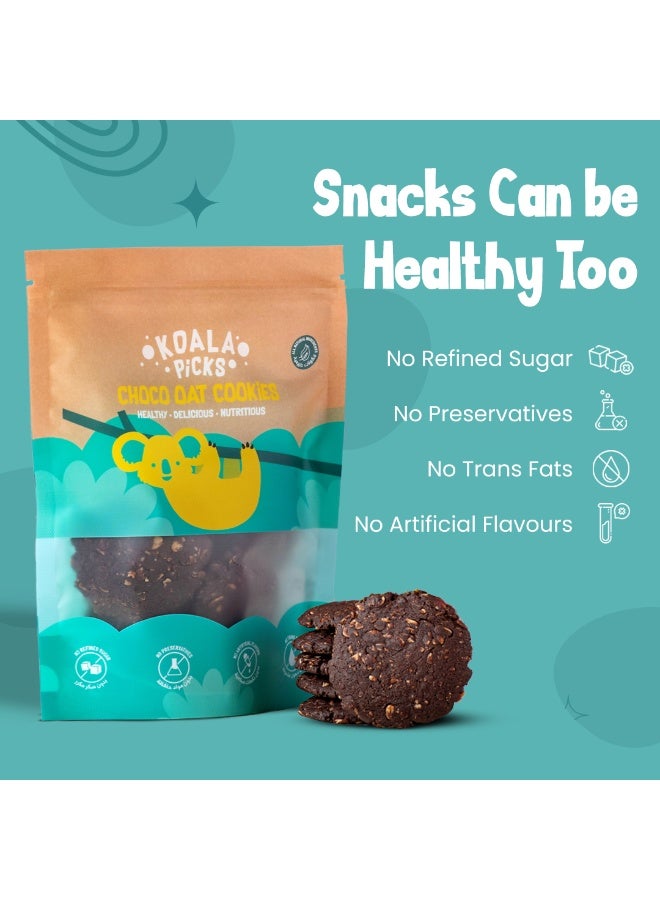 Koala Picks 6pcs Choco Oat Cookies – Healthy Snack for Kids & Adults – No Preservatives – Made with Oats, Cocoa & Honey – 40g Pack Pack of 3 X 2 Cookies – Nutritious Biscuits for Lunchbox - Image 2