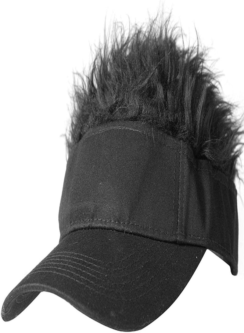 Wig Baseball Cap | Novelty Hair Sun Caps with Spiked Hair for Women Men - Soft & Durable Outdoors Activities Hats, Gifts for Birthdays & Holidays