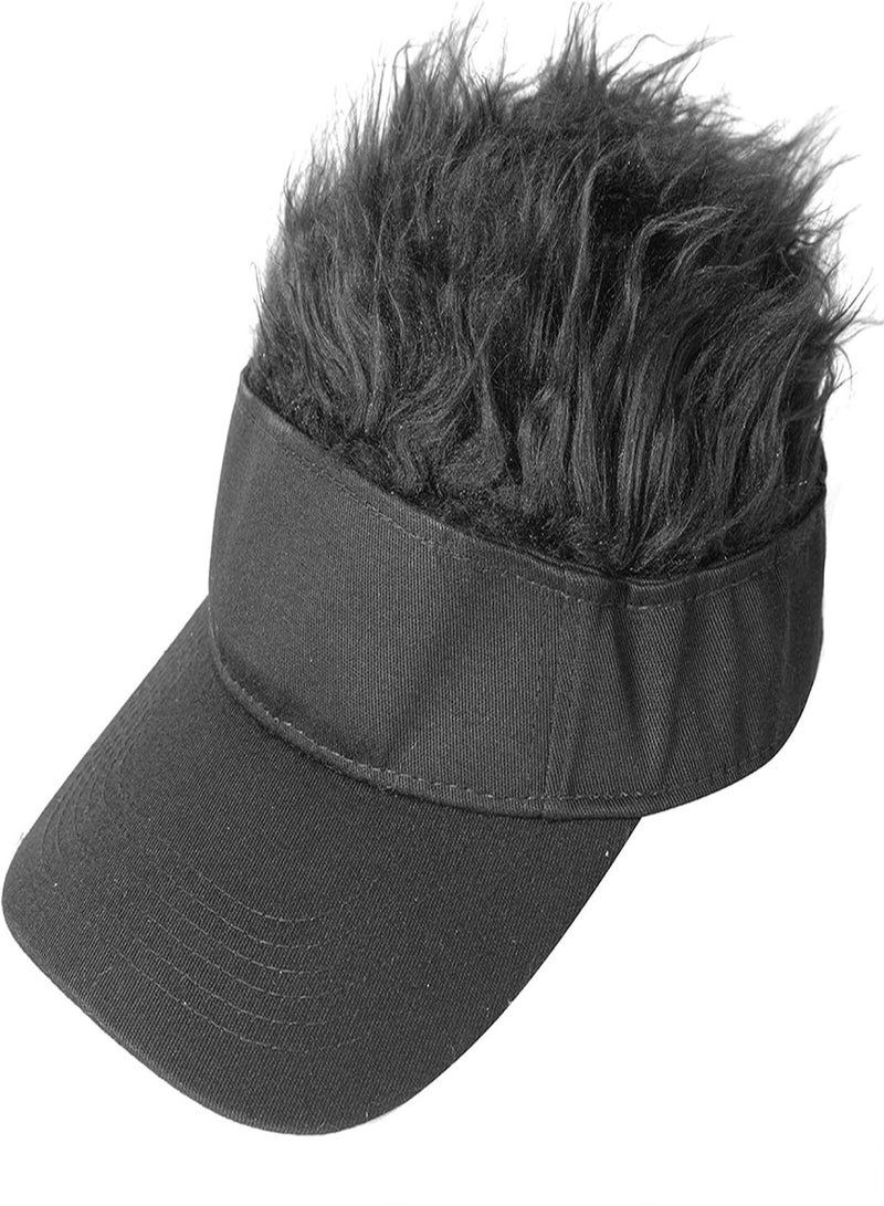 Wig Baseball Cap | Novelty Hair Sun Caps with Spiked Hair for Women Men - Soft & Durable Outdoors Activities Hats, Gifts for Birthdays & Holidays