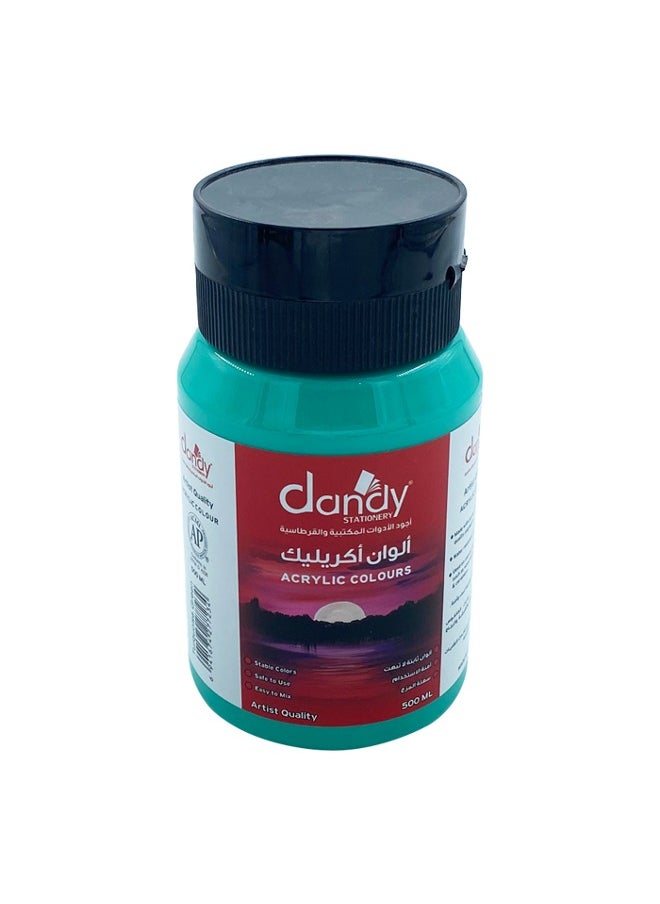DANDY - Turquoise Acrylic Color 500 Ml - Image 1