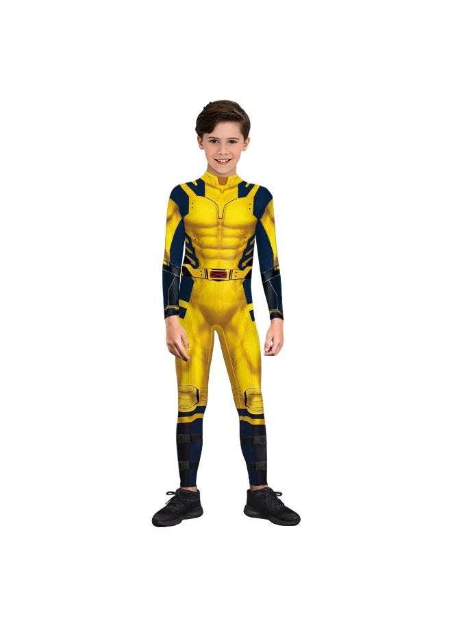 NIBEMINENT Wolverine cosplay costume, one-piece suit, printed tight-fitting outfit - Image 1