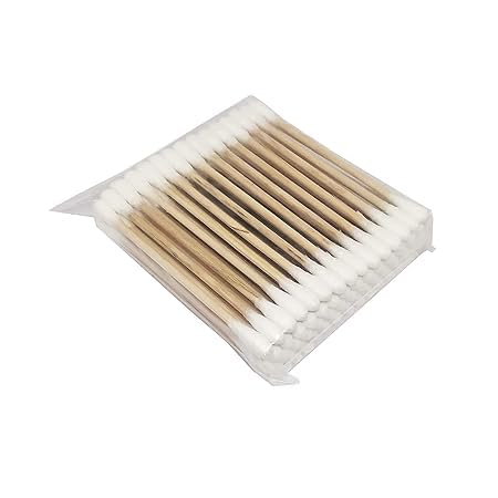 Awadh Wooden Bamboo Soft Cotton Ear Buds For Cleaning Ears Earbuds Cotton Ear Buds Cleaner Cotton Buds Earwax Remover Pack Of 1 1 X 80 Sticks - Image 1