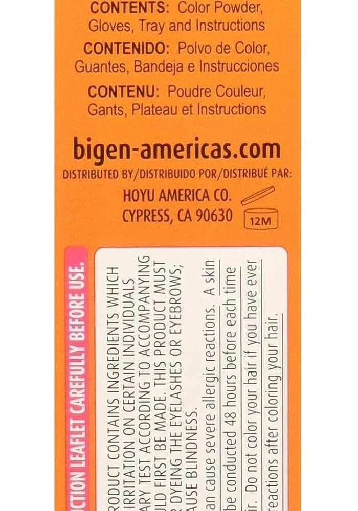 Bigen Permanent Powder Hair Color 58 - Black Brown - 0.21 oz - Image 2