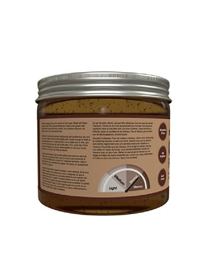 OKAY Black Jamaican Hair Styling Gel Brown 17 Ounce  - Image 3