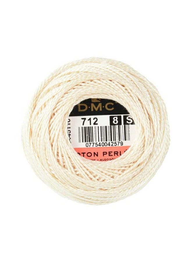 DMC 116 8-712 Pearl Cotton Thread Balls, Cream, Size 8 - Image 2