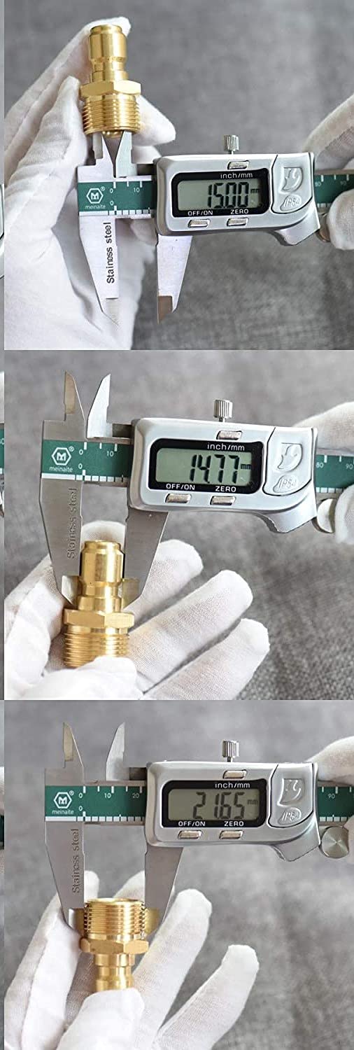 NE 38 M22 Brass Quick Plug Brass - Image 3