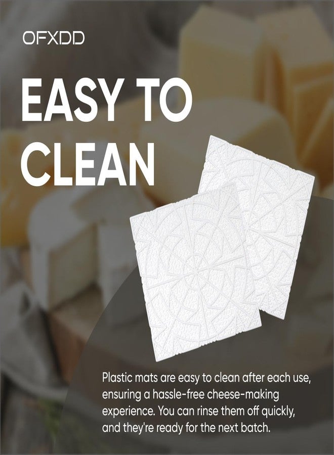 OFXDD Cheese Draining & Ripening Mat - Plastic Cheese Ripening Mesh (7.87x7.87 Inches) - Cheese Plastic Drying Mats, 3 Pcs - Image 5