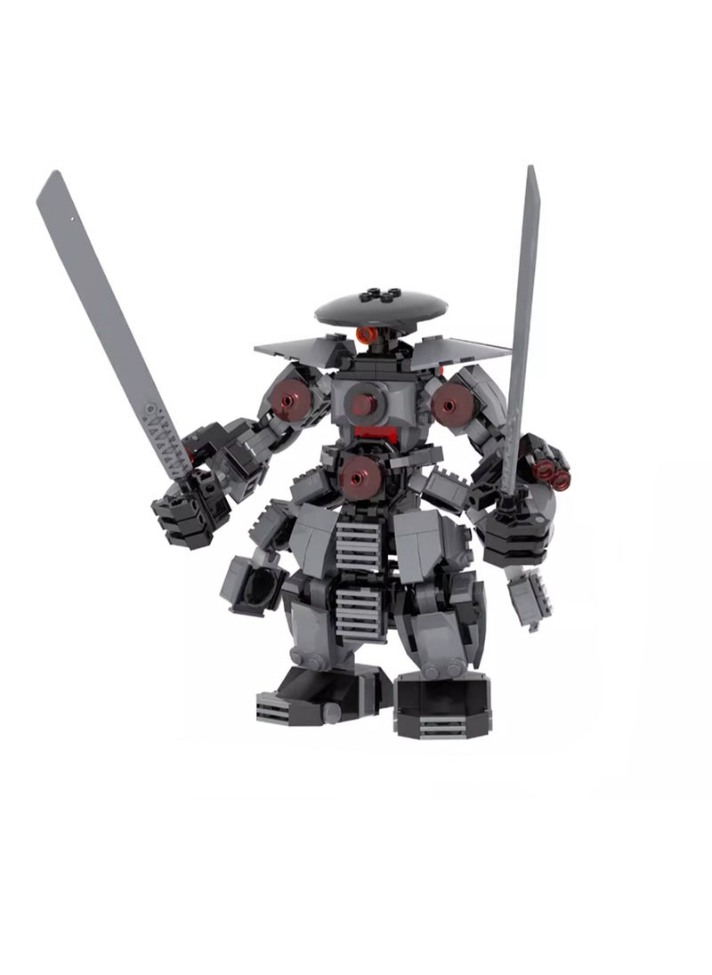 Children's Self-assembly Small Particle Toy Building Blocks Giant Rock Warrior Mecha Model Hand-made Creative Plug-in Toys  - Image 1