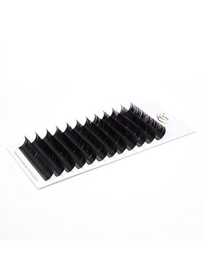 EYEMEI - H Extensions 0.18 C Curl Natural Faux Mink Eyelash Extensions Individual Lashes Extension 11Mm Tray Salon Use By Eyemei - Image 1