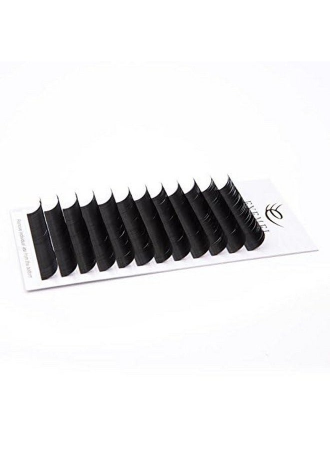 EYEMEI - H Extensions 0.18 C Curl Natural Faux Mink Eyelash Extensions Individual Lashes Extension 11Mm Tray Salon Use By Eyemei - Image 1