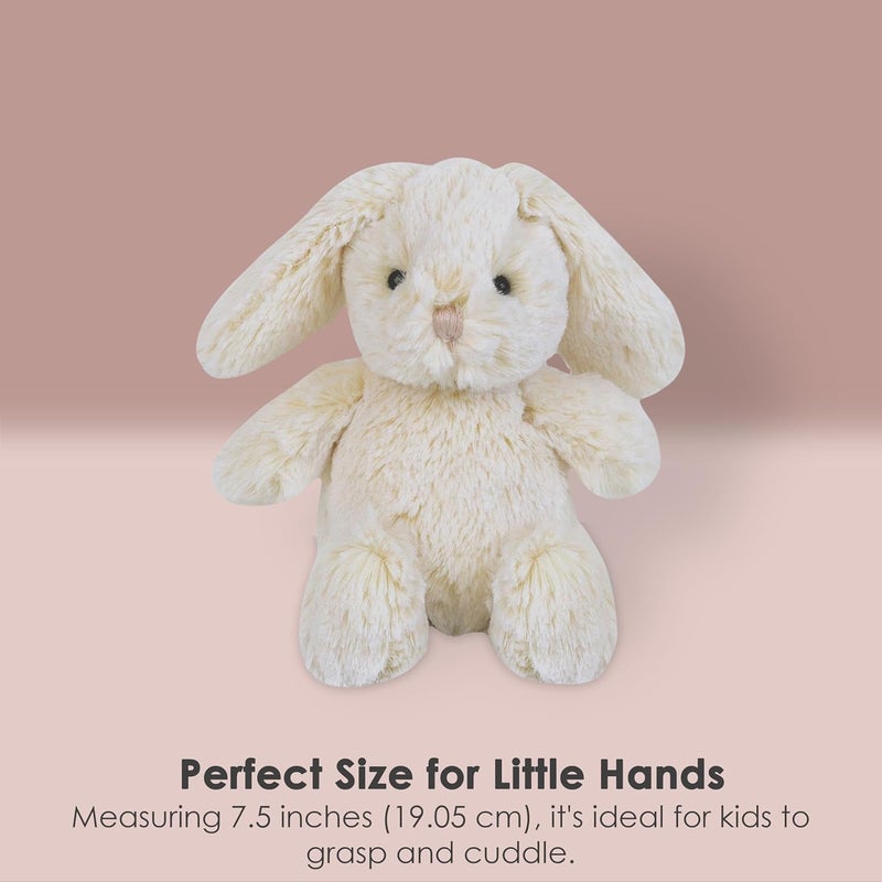 Monami دميتي ميني الأرنب المحشوة 75 لعبة حيوانات محشوة ناعمة ومرحة للأطفال هدية عيد الفصح أو عيد الميلاد الرائعة للأحضان - Image 3