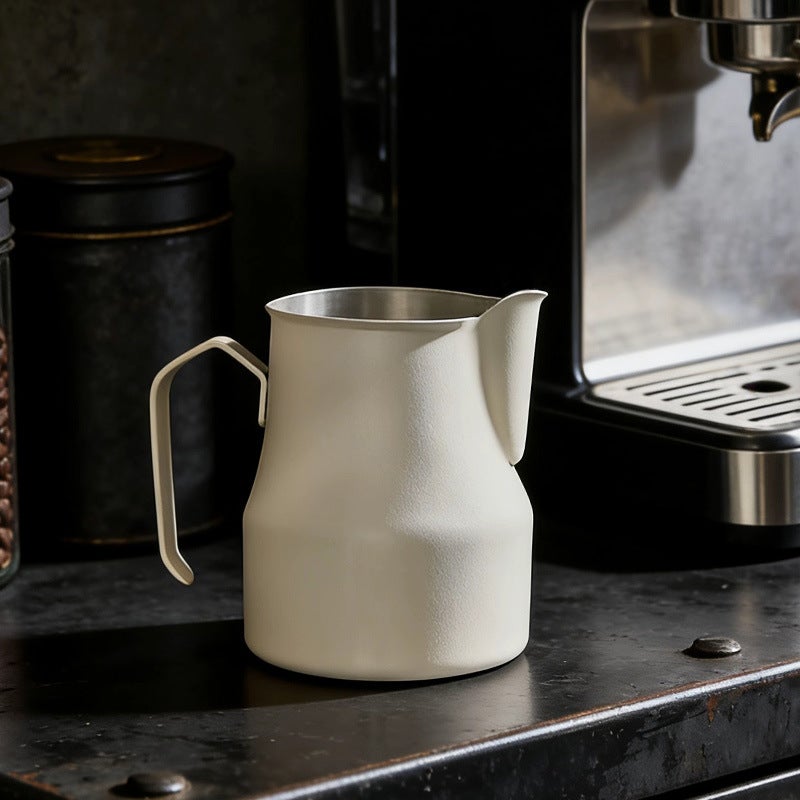 Stainless Steel 304 Milk Frothing Pitcher with Non-Stick Coating, Latte Art Coffee Pitcher, Crane Spout, Multiple Sizes 350ml-900ml - Image 4
