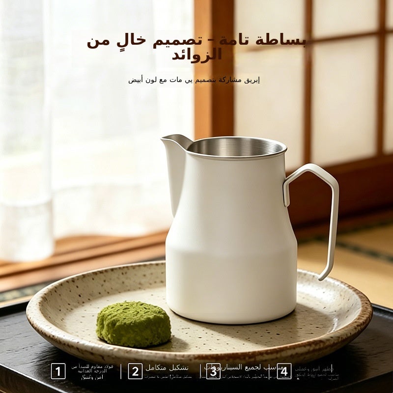 Stainless Steel 304 Milk Frothing Pitcher with Non-Stick Coating, Latte Art Coffee Pitcher, Crane Spout, Multiple Sizes 350ml-900ml - Image 2