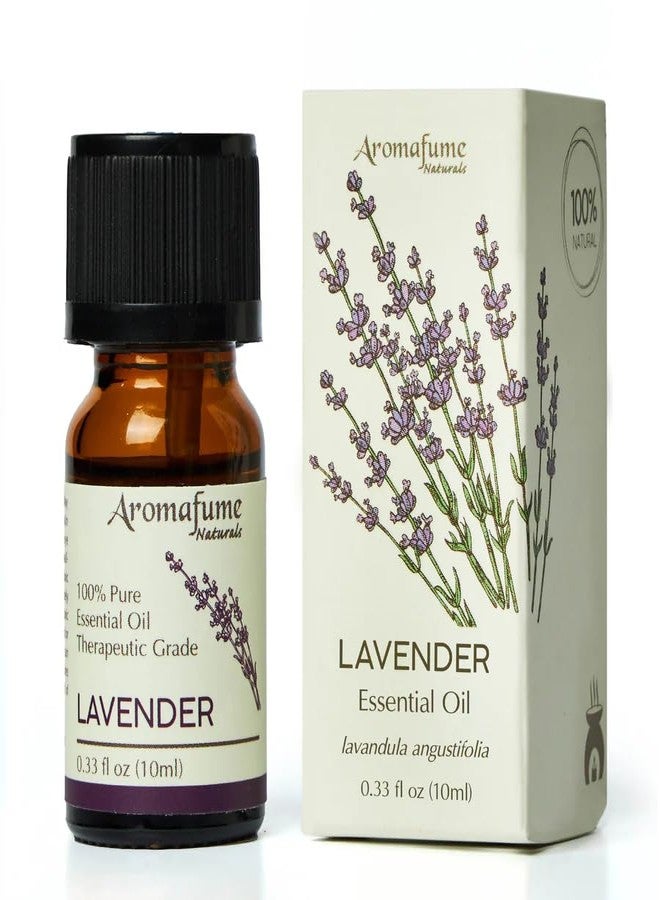 AROMAFUME Lavender Essential Oil - 100% Natural, Therapeutic Grade Essential Oil - Pure, Calming Aromatherapy Oil for Diffusers, and to Aid Sleep - 10ml - Image 1