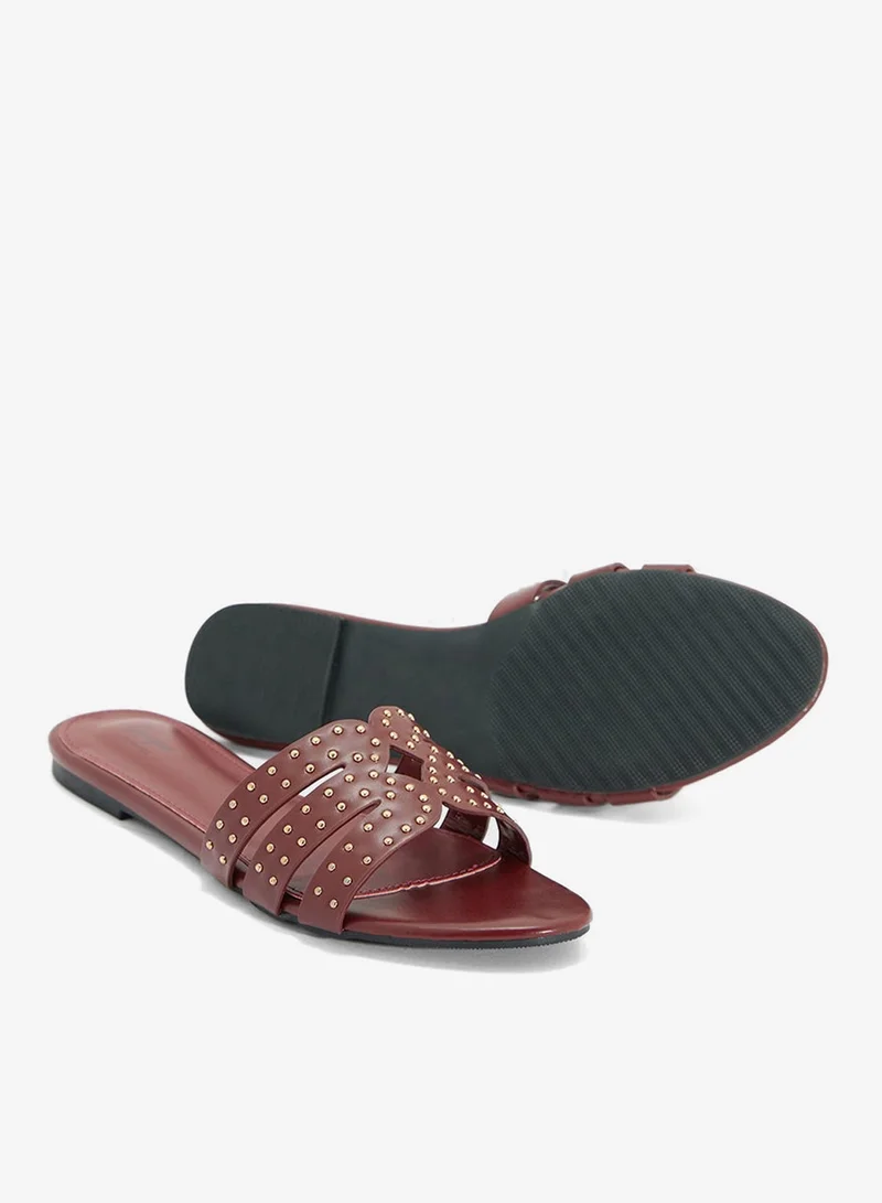 Ginger Studded Flat Sandal