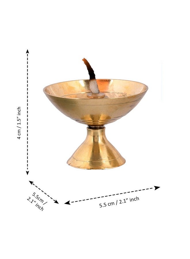 CraftVatika Brass Diya Diwali Decoration Items For Home Décor Gift Deepak Oil Lamp For Diwali Decoration Item, Daily Puja & Other Religious Rituals | Home Décor | Deepak For Home, Office & Temples | Festive Gifts - Image 3