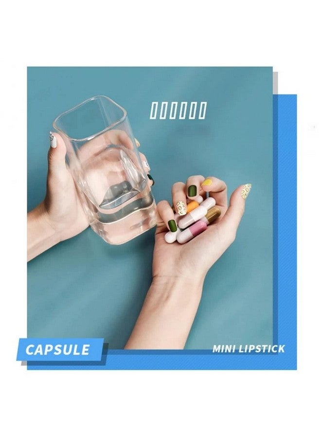 Grospe 16 Color Mini Capsule Lipstick Set Mini Matte Lipstick Velvet Lipstick Set Nonstick Cup Easy To Color Longlasting Waterproof Swab Lipstick Makeup Gift Set - Image 5