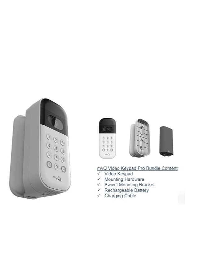 Liftmaster VKP1-LM MyQ Video Keypad with Camera, WiFi, and Smartphone Control. A Smart Garage keypad for Your Smart Home. Works with Chamberlain, LiftMaster, and Craftsman openers.
