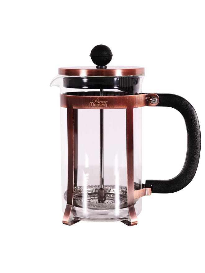 Any Morning French Press Coffee and Tea Maker with Triple Stainless Steel Filters 600ml Copper - Image 1