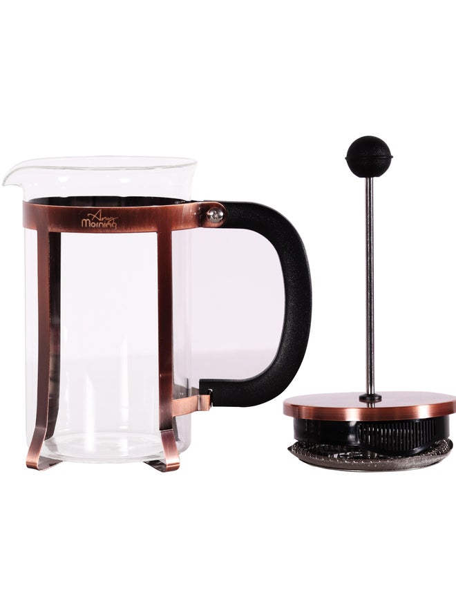 Any Morning French Press Coffee and Tea Maker with Triple Stainless Steel Filters 600ml Copper - Image 2