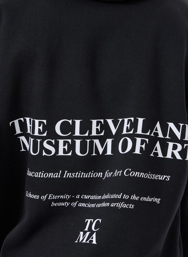 ستايلي هودي واسع بطبعة كتابة على الظهر - Image 5