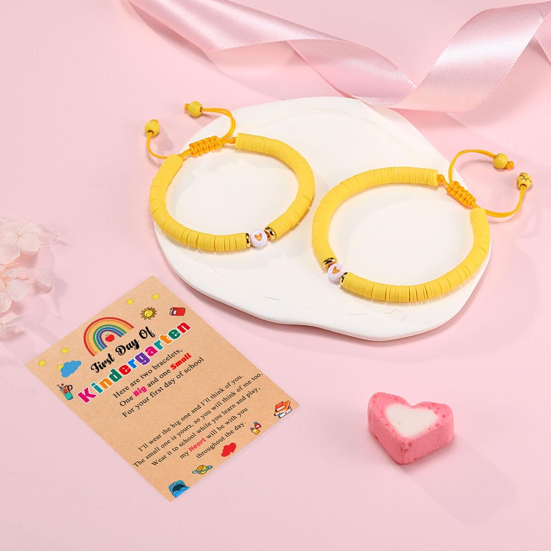 UPROMI First Day of Kindergarten Bracelet Gift, Back to School Bracelet Mommy and Me, First Day of School Bracelet Mom Mother Daughter Back to School Stuff Gifts for Kids - Image 5