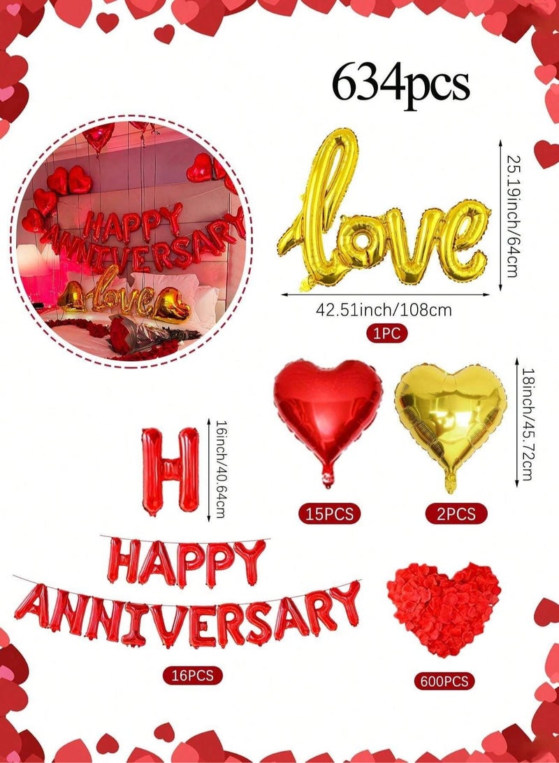 طقم زينة ذكرى الزواج - 634 قطعة - Image 3