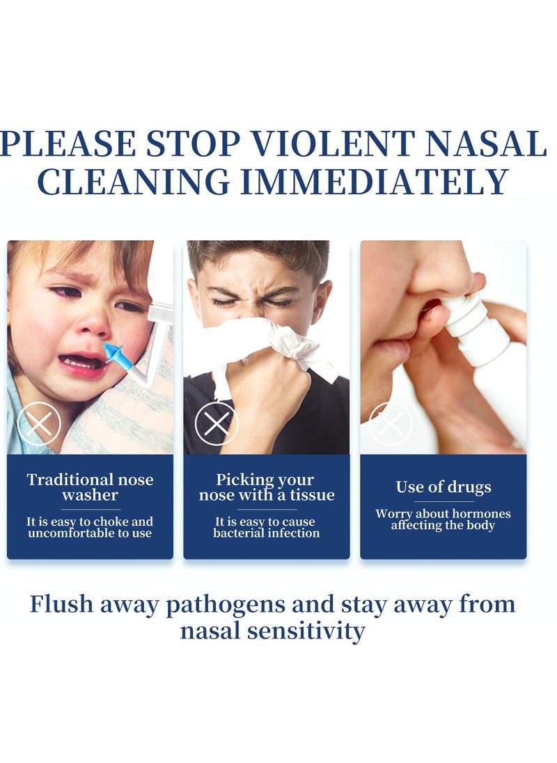 SOUTH MOON - Physiological Seawater Nasal for Gentle Cleansing of Nasal Congestion and Itching Relieves Shortness of Breath - Image 1