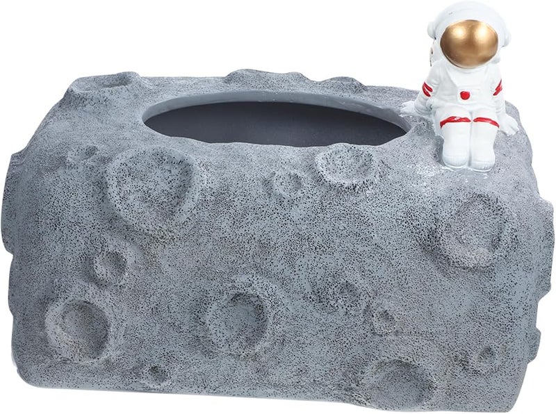 Resin Astronaut Tissue Box Holder Unique Space Decor for Home Office Living Room - Image 2