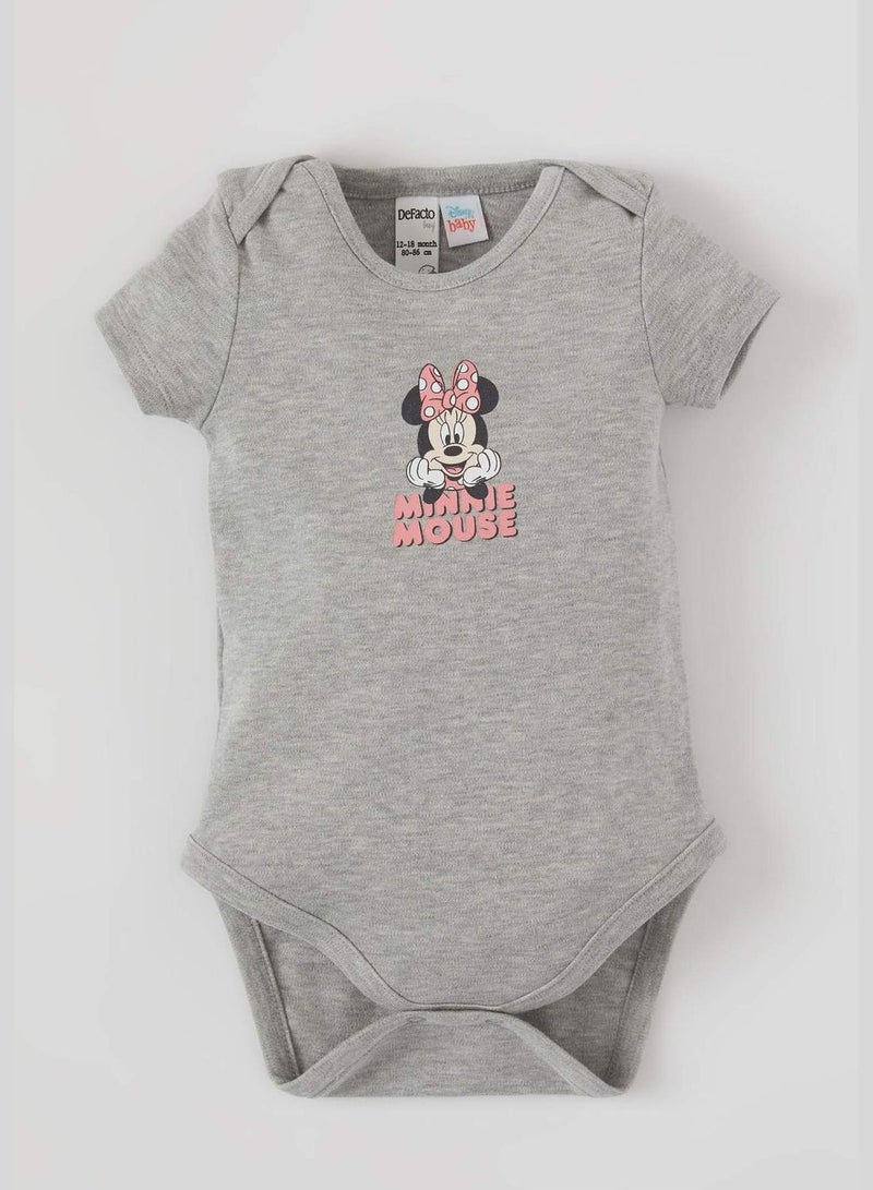 DeFacto Baby Minnie Mouse Licensed Short Sleeved Bodysuit  - Image 1