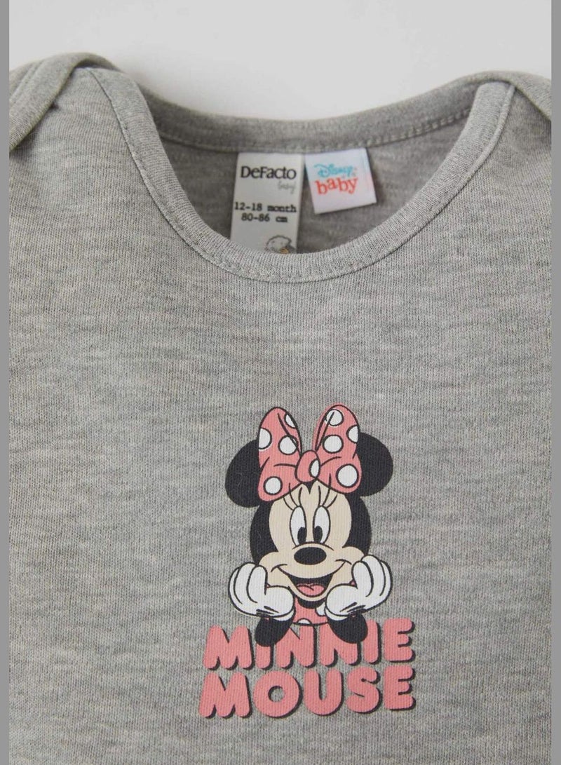 DeFacto Baby Minnie Mouse Licensed Short Sleeved Bodysuit  - Image 2