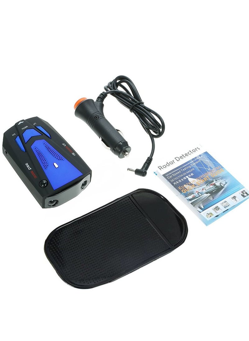 Generic - Car Vehicle Radar Detector Speed Control Detector V7 Speed Voice Alert Warning Device Blu - Image 1