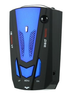 Car Vehicle Radar Detector Speed Control Detector V7 Speed Voice Alert Warning Device Blu