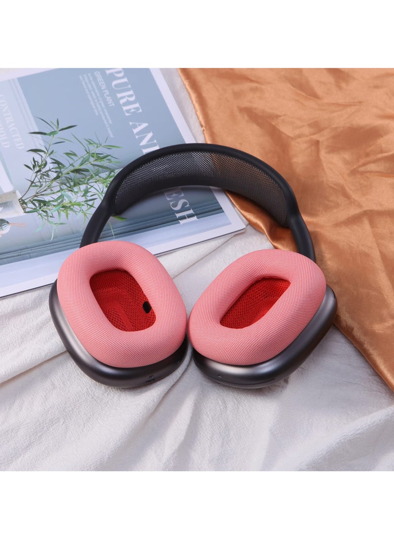 Generic - Ear Cushions for AirPods Max Headphones Earpads Replacement Ear Pad Covers Earmuffs with Protein Leather Memory Foam and Magnet (Pink) - Image 1