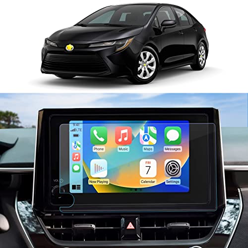 SKTU 2024 2025 Corolla Screen Protector for 2023-2025 Toyota Corolla/Corolla Hatchback/GR Corolla/Corolla Hybrid/Corolla Cross 8 Inch Navigation Toyota Corolla 2025 2024 Accessories Tempered Glass [9H Hardness, Ultra Clear, Anti-Glare] - Image 1