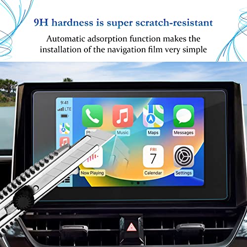 SKTU 2024 2025 Corolla Screen Protector for 2023-2025 Toyota Corolla/Corolla Hatchback/GR Corolla/Corolla Hybrid/Corolla Cross 8 Inch Navigation Toyota Corolla 2025 2024 Accessories Tempered Glass [9H Hardness, Ultra Clear, Anti-Glare] - Image 2