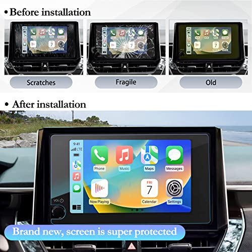 SKTU 2024 2025 Corolla Screen Protector for 2023-2025 Toyota Corolla/Corolla Hatchback/GR Corolla/Corolla Hybrid/Corolla Cross 8 Inch Navigation Toyota Corolla 2025 2024 Accessories Tempered Glass [9H Hardness, Ultra Clear, Anti-Glare] - Image 5