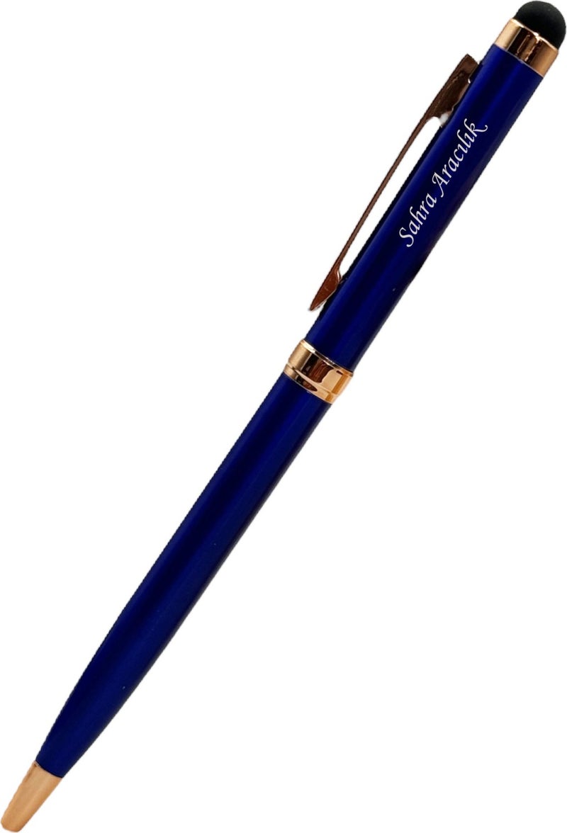 Tusah Metal Ballpoint Pen with Touch Pad, Personalized, Without Box  - Image 1
