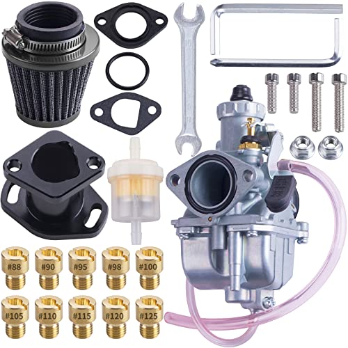 ORAEVY VM22 26mm Carburetor Carb Kit fit for Performance Intake Pipe Mainfold Air Filter Fit For Predator 212cc GX160 Honda GX200 CT200U 196cc KT196 Clones Moto Go Kart Mini Bike Race Kart (Black) - Image 1