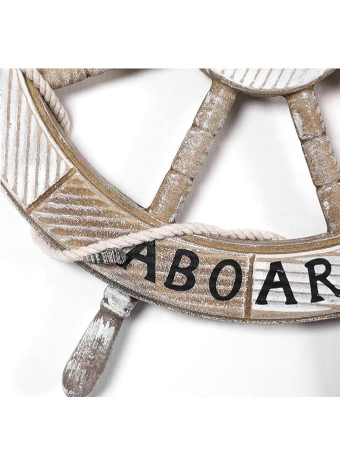 Nautical Welcome Wheel Decor - Image 4