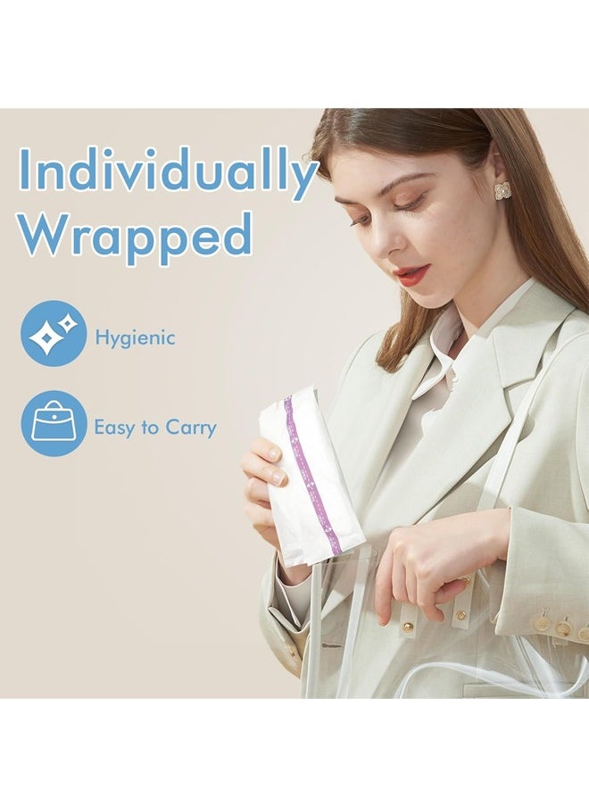 Ultra-Breathable Nursing Pads Disposable Ultra-Thin, Super Absorbent Breast Pads for Leaking Milk, Soft and Stay Dry Breastfeeding Pads Portable, Breathable Nipple Pads Individually Wrapped 100 Count