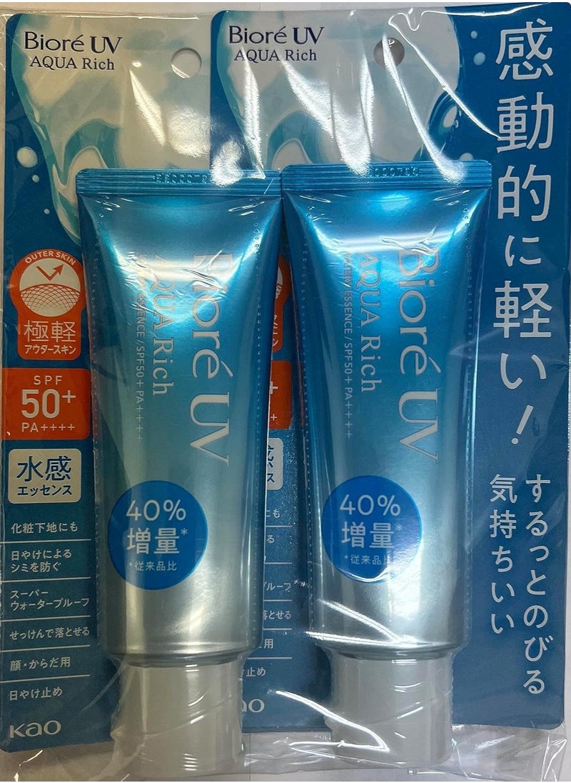Bioré Sarasara UV Aqua Rich Watery Essence Sunscreen SPF50+ PA+++ - 70g (Pack of 2) - pzsku/Z39BBDFA15A9F0C41B856Z/45/1742968052/e50de2e2-0a02-4c12-8f12-4dc7e51f31e3